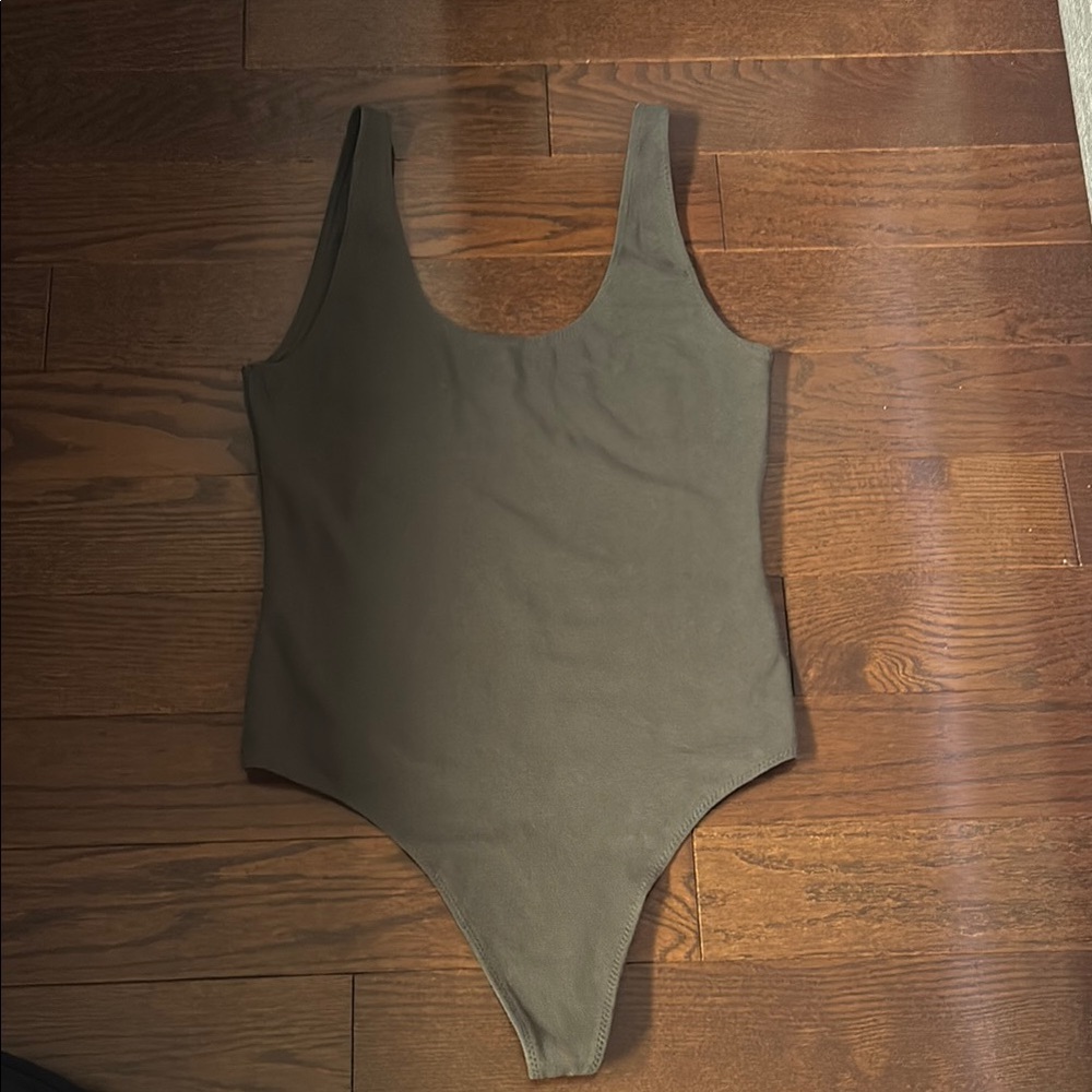 Aritzia Bodysuit Olive Green One Piece